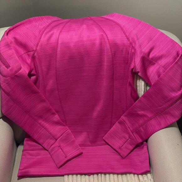 90 Degree Pink Heathered Athletic Zip-Up Hoodie- Size Large - Picture 6 of 6